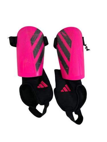 Used Adidas Junior Lg Soccer Shin Guards Pink 11692-s000152285