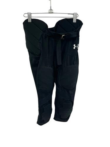 Used Under Armour Youth Lg Fb Integrated Pants Black 11692-s000152303