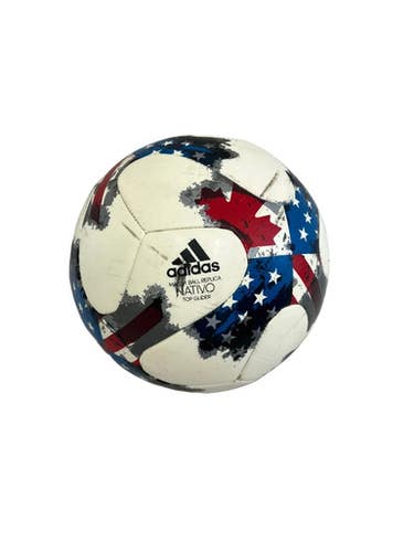 Used Adidas Replica Nativo Top Glider Size 4 Soccer Ball White 11692-s000152378
