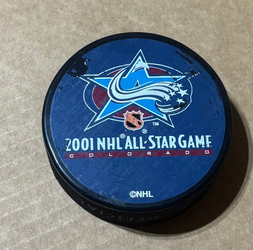 2001 NHL All Star Game Colorado Hockey Puck