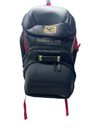 New Rawlings Gold Collection Bb Sb Player Backpack Black And Gold 11835-s000209361