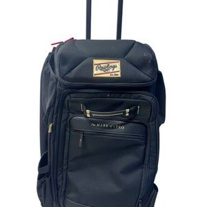 New Rawlings Gold Collection Wheel Bag Bb Sb Player Wheeled Bag Black And Gold 11835-s000209362
