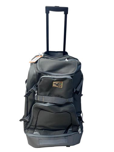 New Rawlings Gold Collection Wheel Bag Bb Sb Player Wheeled Bag Grey 11835-s000209363