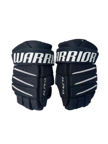 Used Warrior Alpha Junior Gloves Black And White 10" 11835-s000209383