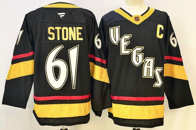 Men's Vegas Golden Knights Mark Stone 61 Stitched Jersey Size 50