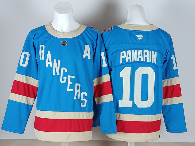 Men's New York Rangers Artemi Panarin #10 Stitched Blue Jersey Size 50