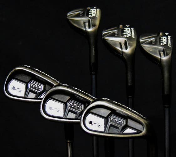 ADAMS IDEA IRON HYBRID SET 6 FLEX: REGULAR LENGTH: (5) 39.5 IN RH NEW GRIP