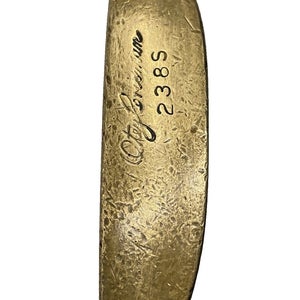 Otey Crisman 238S Brass Napa Blade Putter LH Steel 35 Inches Nice Lamkin Grip