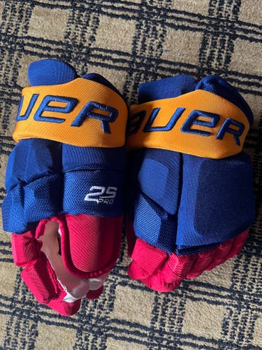 BAUER 2S PRO STOCK GLOVES 13” DEVILS REVERSE RETRO