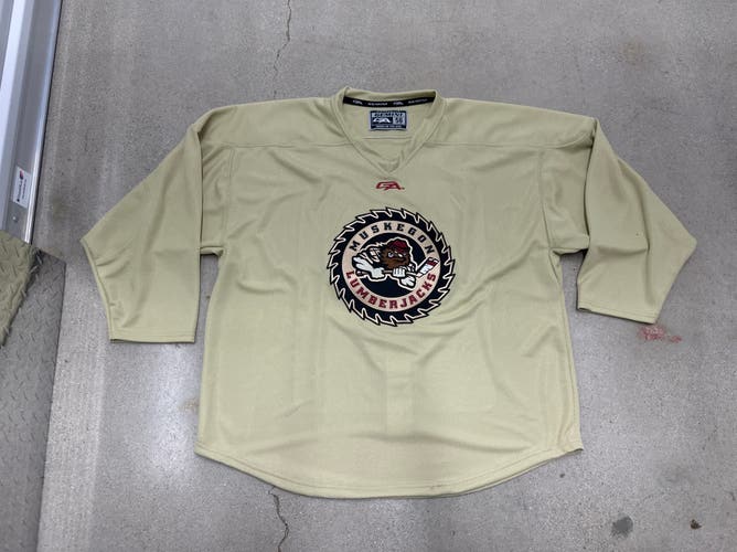 USHL MUSKEGON LUMBERJACKS USED TEAM ISSUED PRACTICE JERSEG
