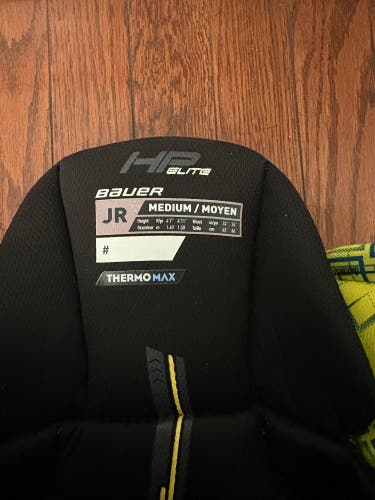 Junior Medium Bauer HP Elite Hockey Pants (Used)