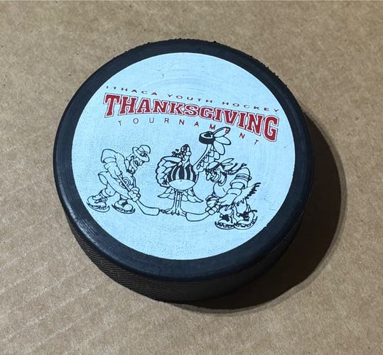 Ithica Youth Hockey Thanksgiving Tournament Hockey Puck