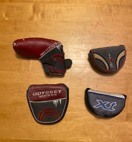 Lot of 4 Odyssey Blade White Ice, Odyssey Mallet White Ice, Rossa Monte Carlo, & Misc “XT” Covers