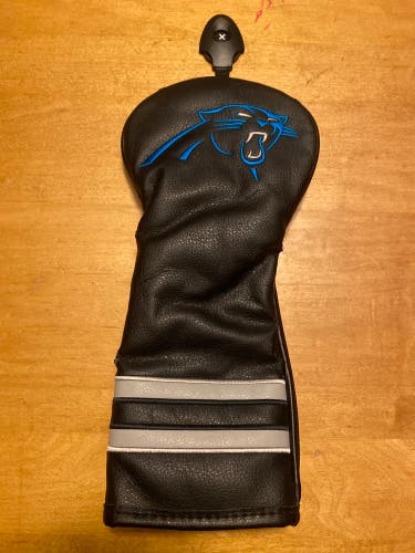 Carolina Panthers Fairway Wood Head Cover w/ Adjustable Tag (New)