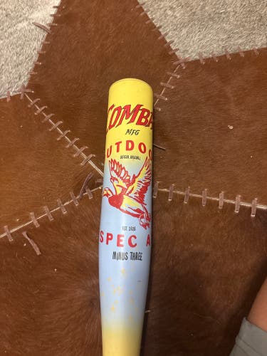 2026 Combat MFG Spec A1 Alloy BBCOR Certified Bat big barrels for big games (-3) 28 oz 31" (Used)