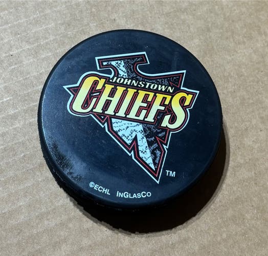 Johnstown Chiefs ECHL Souvenir Hockey Puck