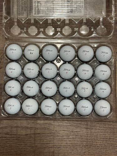 24 Titleist Pro V1x Golf Balls - 5A MINT CONDITION ONLY