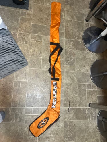 Easton Hockey Stick Bag Metallic Orange Shoulder Carry Case Zippered Sleeve
