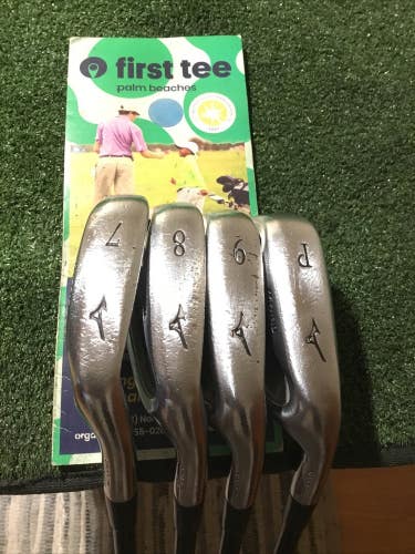 Mizuno MX-25 Hemi Cog GrainFlow Forged Irons Set 7-PW Regular Exsar IS2 Graphite