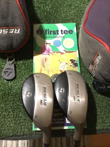 Taylormade Rescue Mid Hybrids Set (2H & 3H) Stiff Ultralite Graphite Shafts