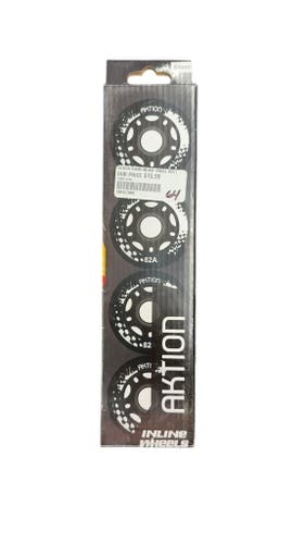 Aktion Inline Skate Wheels 64mm 82A 4-Pack New