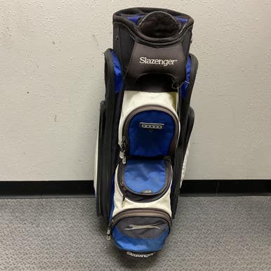 Used Slazenger Mens Cart Bag Navy And White 11855-s000205643