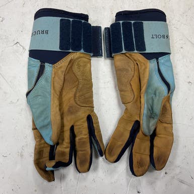 Used Bruce Bolt Bb Sb Batting Gloves Royal Blue Md 11855-s000205618