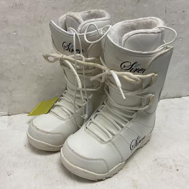 Used Siren Women’s Snowboard Boots White Senior 8 11855-s000205593