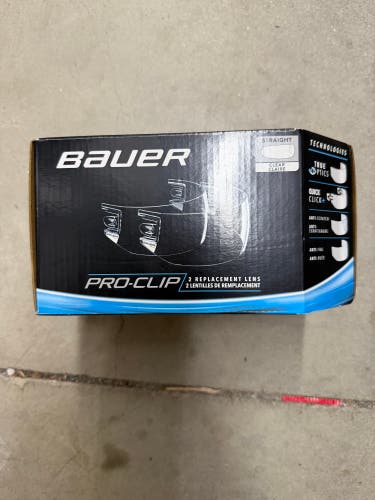 New Bauer Pro Clip Visor Replacement Shields | 2 Pack