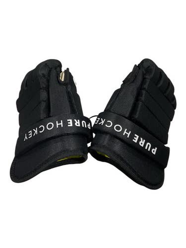 Used Pure Hockey Hockey Gloves Junior Gloves Black 10" 11847-s000036337