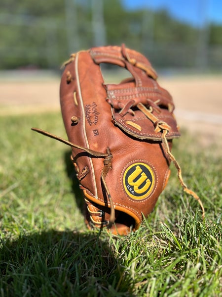 90's Wilson A1000 Made in USA | LHT Baseball + Softball Glove | 12" Single Post Web
