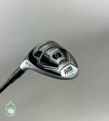 Left Handed TaylorMade M5 Titanium 3 Wood 15* Atmos Stiff Graphite Golf Club