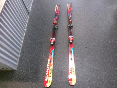 Used Salomon By Race Mens Dh Ski Binding Red 165 Cm 11868-s000070140