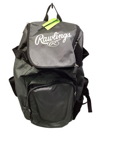 Used Rawlings 2 Bat Back Pack Bb Sb Player Backpack Grey 11347-s000270996