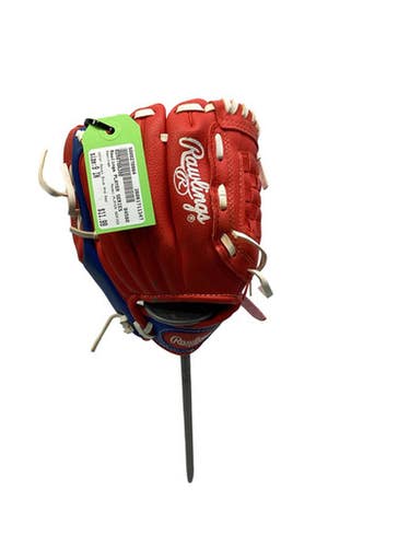 Used Rawlings Player Series Bb Sb Glove T-ball Royal Blue And Red 9" 11347-s000270984