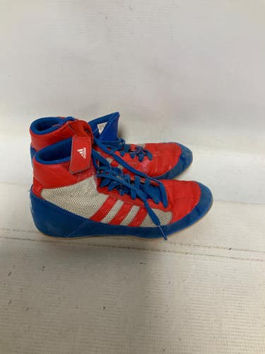 Used Adidas Wrestling Shoes Red Junior 04.5 11823-s000040018