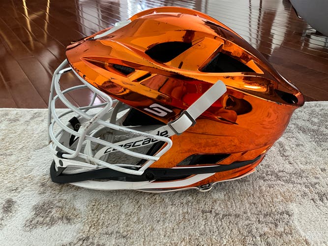 Orange Chrome Cascade S Helmet (Used) SEND OFFERS. WILLING TO NEGOTIATE