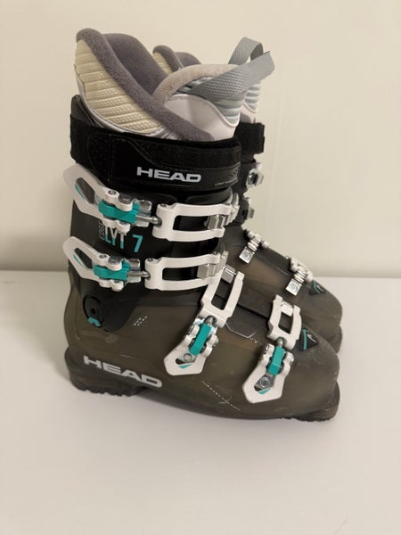 Mondo 25 & 25.5 Women's HEAD All Mountain Edge LYT 7 Ski Boots Soft Flex (Used)