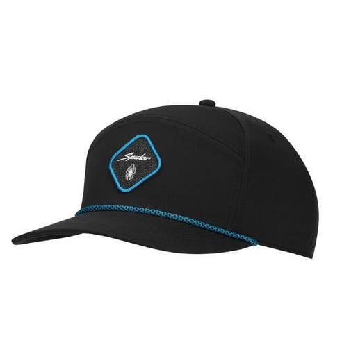 TaylorMade Spider Horizon Patch Golf Hat Black Rope Snapback Adjustable NEW