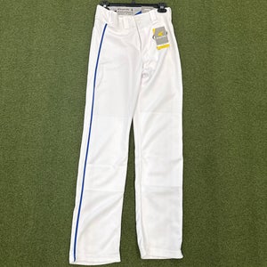Easton White with Blue Piping Men's Small Adult Game Pants (New)