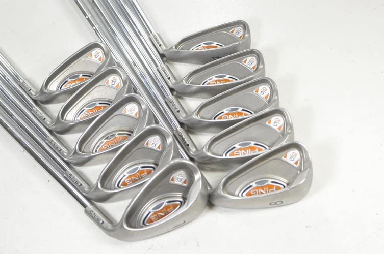 Ping G10 4-W,UW,SW,LW Iron Set Regular Flex Black Dot Right AWT Steel # 220436
