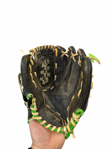 Used Rawlings Play Maker Series 10 1 2 In Bb Sb Glove Rh Throw Green 10 1 2" 11682-s000134235