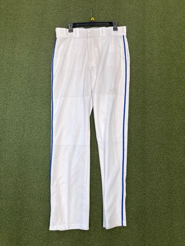 Easton White with Blue Piping Men's Large Adult Game Pants (New)
