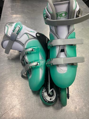 Used Rollerderby 500 Vtech Senior Rec Fitness Skates Green Adjustable 11339-s000183222