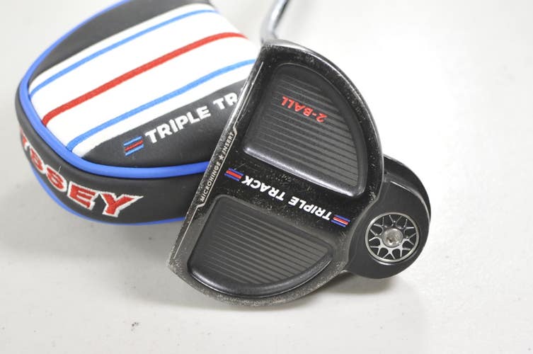 Odyssey Triple Track 2-Ball Stroke Lab 35" Putter RH Steel with Cover  # 220564