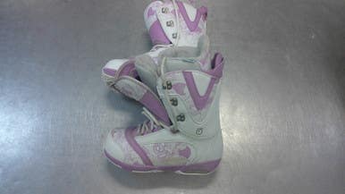 Used Burton Lodi Womens Snowboard Boots White Senior 8.5 11339-s000197311