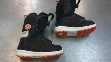 Used Salomon Launch Mens Snowboard Boots Black Senior 4 11339-s000197488