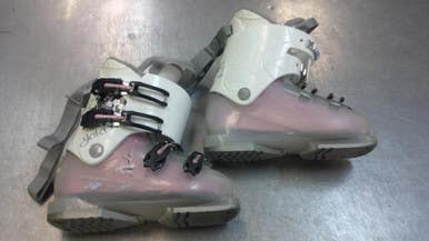 Used Dalbello Gaia Girls Dh Ski Boot White 225 Mp - J04.5 - W5.5 11339-s000197491