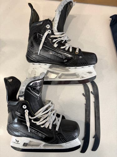 Black 2024 Bauer Supreme M50 Pro Hockey Skates 6.5 (Used)