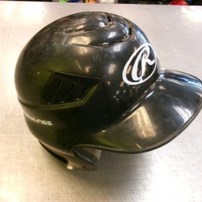 Used Rawlings Helmet Batting Helmet No Mask Black Sm 11339-s000202565